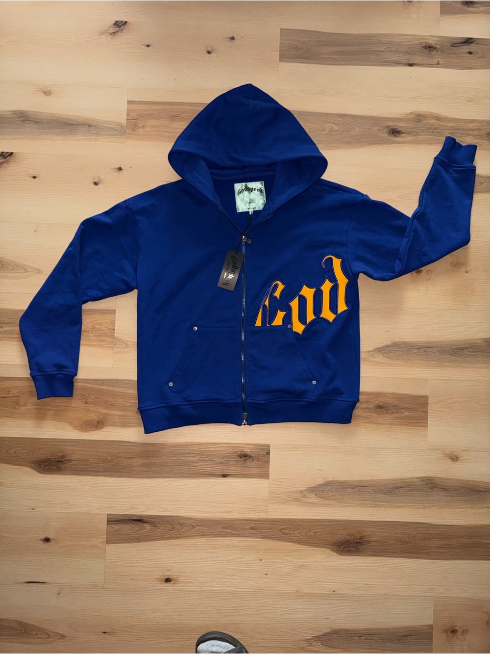 Godspeed Yellow & Blue Zip Up Hoodie
